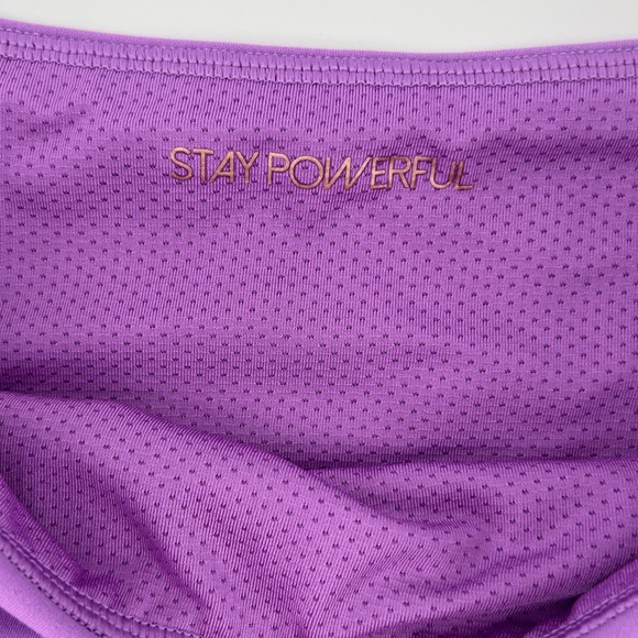 CALIA Women S High-Rise Biker Shorts Purple Stretch Athleisure Pocket Workout‎ - Picture 3 of 5